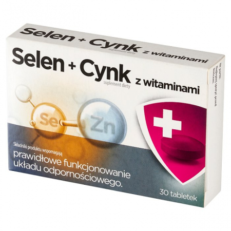 Selen + cynk z witaminami 30 tabletek