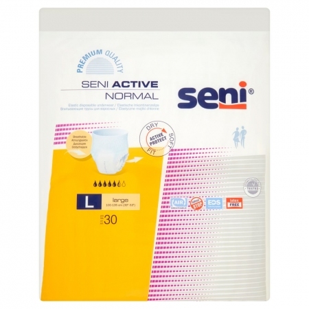 SENI ACTIVE NORMAL L Pieluchomajtki (100-135cm) 30 szt. / Nietrzymanie moczu