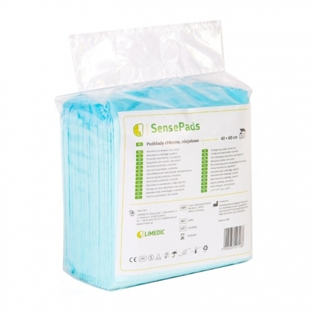 SensePads podkłady higieniczne chłonne 60 x 40 cm, 25 szt.