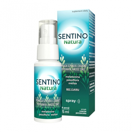Sentino Natura spray z melatoniną poprawiający jakość snu, 25 ml