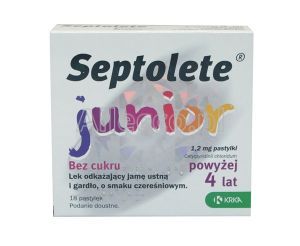 Septolete Junior (smak czereśniowy) 18 pastyl.