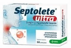 Septolete Ultra 16 pastylylek do ssania / Ból gardła
