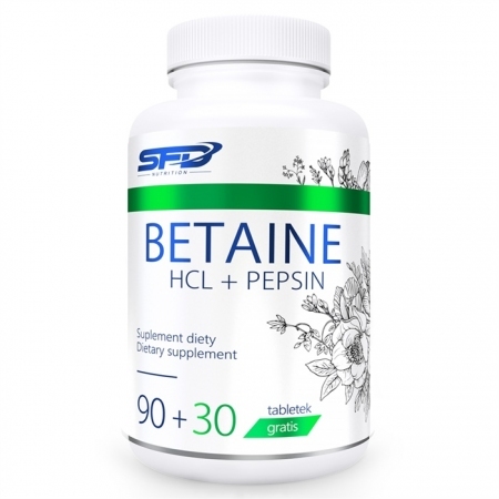 SFD Betaine HCL+Pepsin 120 tabletek