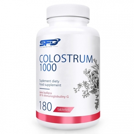 SFD Colostrum 1000 siara bydlęca tabletki na odporność, 180 szt.