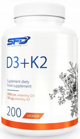 SFD D3+K2 200 tabletek