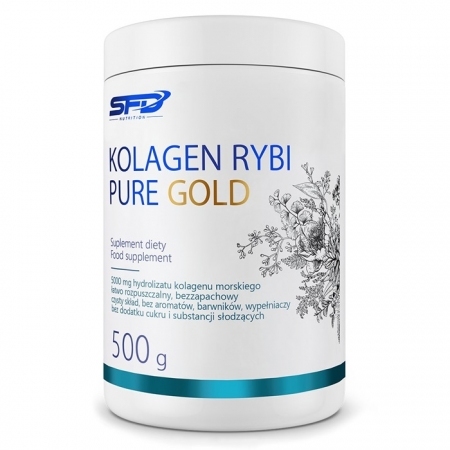 SFD Kolagen Rybi Pure Gold na kondycję skóry i stawów w proszku, 500 g