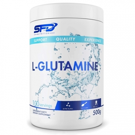 SFD L-Glutamine aminokwas wspomagający budowę mięśni, 500 g