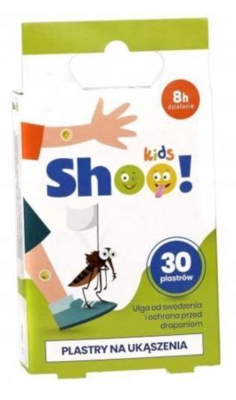 SHOO! Plastry łagodzące na ukąszenia komarów 30 plastrów