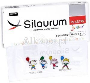 Silaurum Junior Silikonowe plastry na blizny 10cm x 3cm 6 szt.