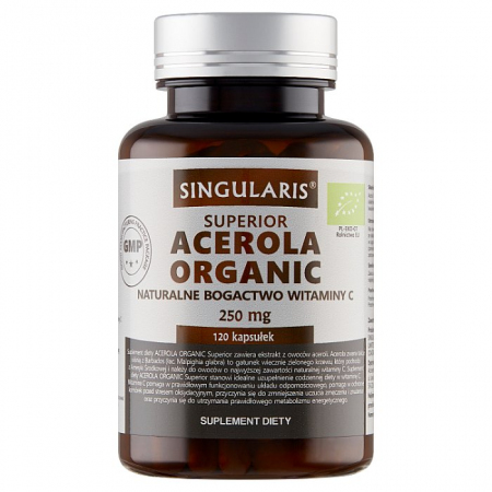SINGULARIS Acerola organic 250 mg 120 kapsułek