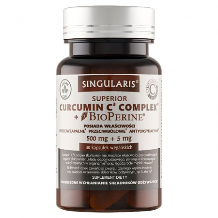 SINGULARIS Curcumin C3 Complex + Bioperine 30 kapsułek