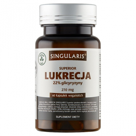 Singularis Superior Lukrecja 22% glicyryzyny kapsułki, 60 szt.