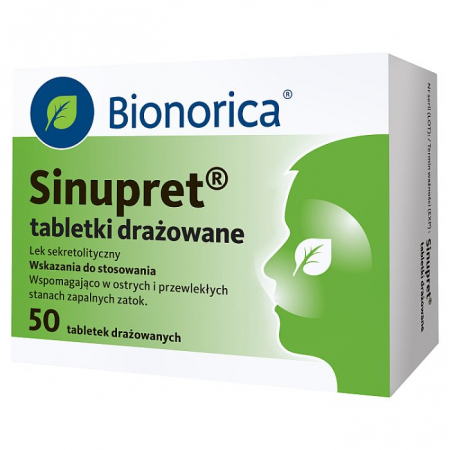 Sinupret tabletki (50szt) na zatoki