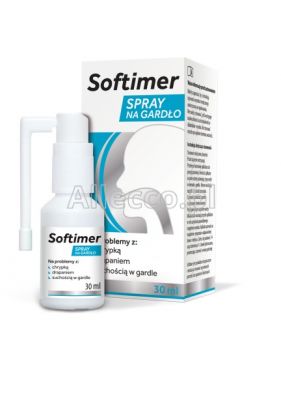 Softimer spray na gardła 30 ml / Suche gardło