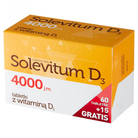 Solevitum D3 4000j.m. 60+15 tabletek