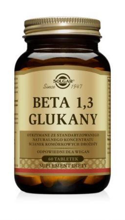 SOLGAR Beta 1,3 Glukany 60 tabletek