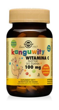 SOLGAR Kanguwity Witamina C 100 mg 90 pastylek do ssania