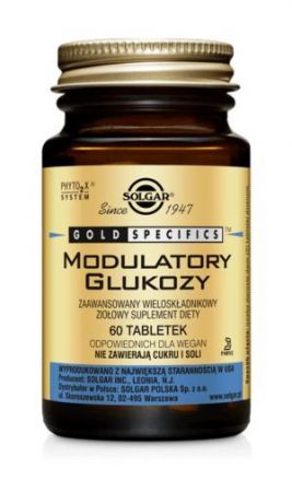 SOLGAR Modulatory Glukozy 60 tabletek