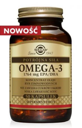 SOLGAR Omega 3 potrójna siła 50 kapsułek