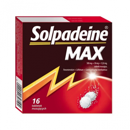 Solpadeine Max tabletki musujące przeciwbólowe, 16 szt.
