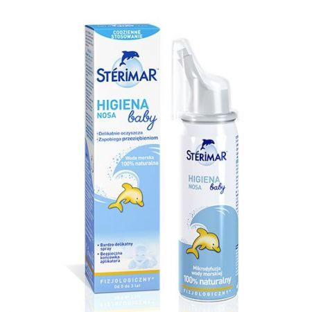Sterimar BABY Spray do pielęgnacji i higieny nosa 50 ml (150 dawek) katar,  dziecko.