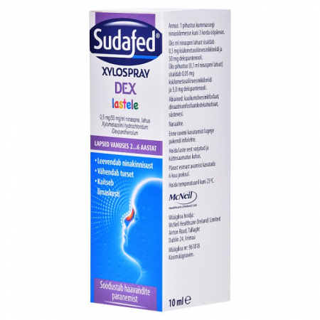 Sudafed XyloSpray DEX aerozol do nosa dla dzieci 10 ml