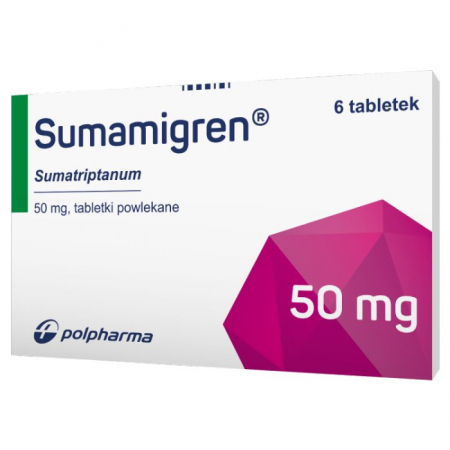 Sumamigren 50 mg 6 tabletek