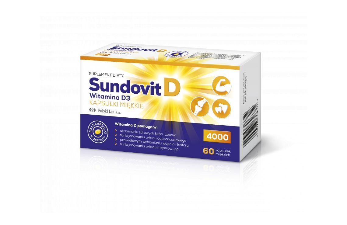 Sundovitd Witamina D3 4000 Jm 60 Kapsułek Miękkich Osteoporoza Lekischorzenia Alleccopl