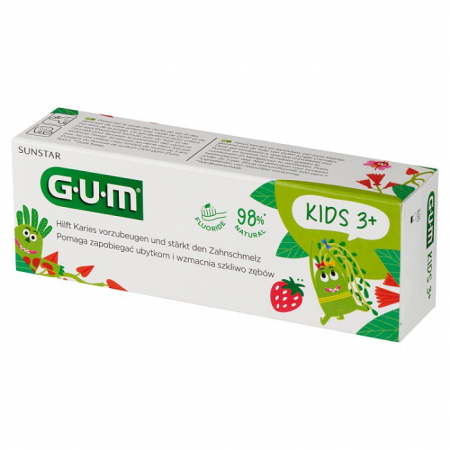 SUNSTAR GUM Kids Monster Pasta do zębów dla dzieci 2-6 lat 50 ml