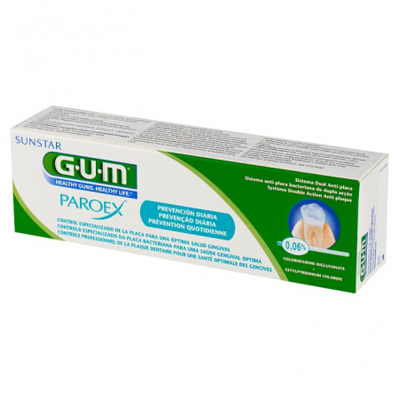 SUNSTAR GUM Paroex 0,06% CHX Pasta do codziennej pielęgnacji 75 ml