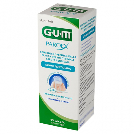 SUNSTAR GUM Paroex 0,06% CHX Płyn do płukania jamy ustnej 500 ml