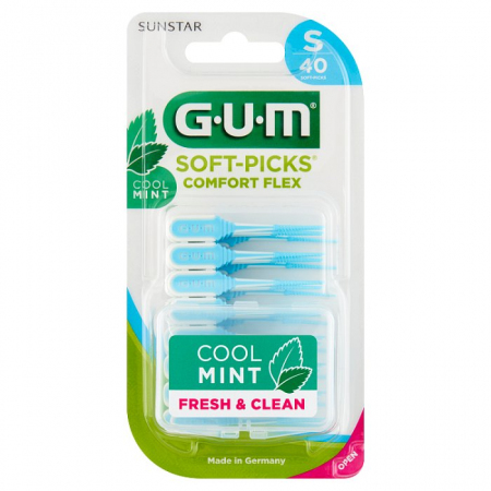 Sunstar Gum Soft-Picks Comfort Flex Cool Mint czyściki międzyzębowe małe S, 40 szt.