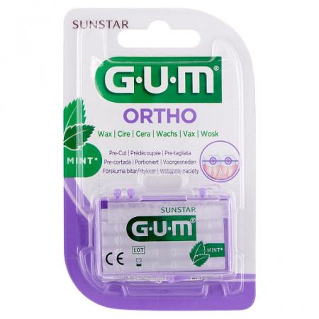 Sunstar Gum Ortho wosk ortodontyczny miętowy, 1 szt.