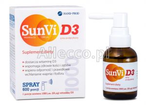 SunVi D3 1000 spray podjęzykowy 600 dawek 30 ml