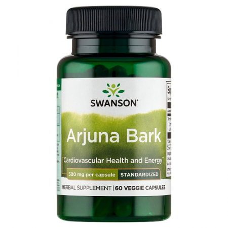 SWANSON Arjuna Bark 500 mg 60 kapsułek