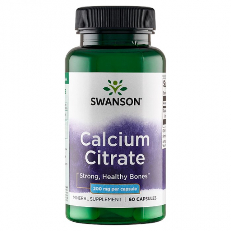 SWANSON Calcium Citrate 200mg 60 kapsułek