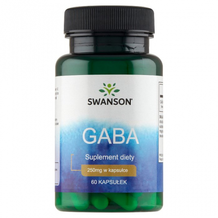 SWANSON Gaba Gamma Aminobutyric Acid 250 mg 60 kapsułek