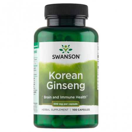 SWANSON Korean ginseng 500 mg 100 kapsułek