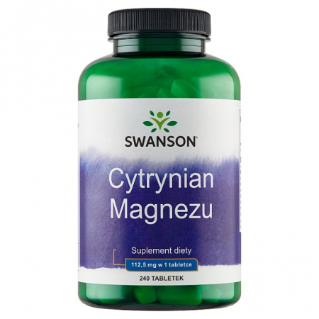 SWANSON Magnesium Citrate 240 tabletek