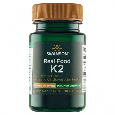SWANSON Natural Vitamin K-2 200 mcg 30 kapsułek