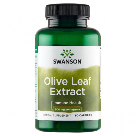 SWANSON Olive Leaf Extract 500mg 60 kapsułek