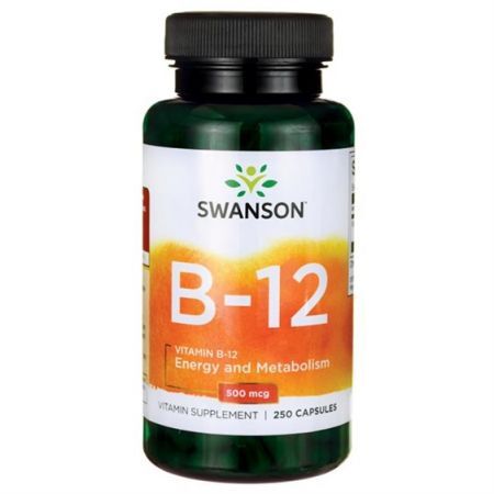SWANSON Vitamin B-12  500mg 250 kapsułek