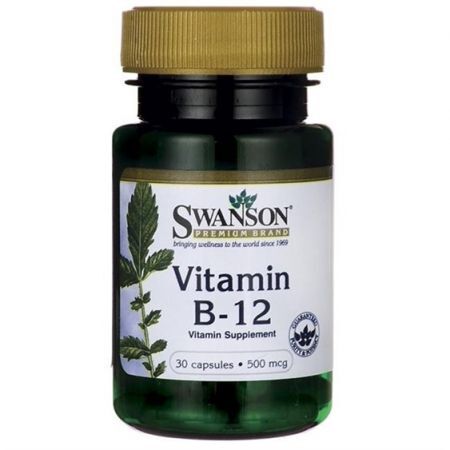 SWANSON Vitamin B-12  500mg 30 kapsułek