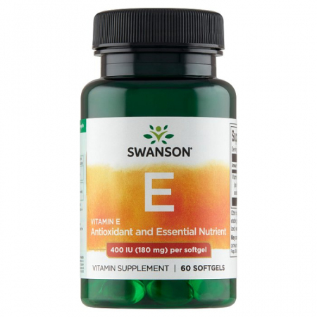 SWANSON Vitamin E 400IU 60 kapsułek