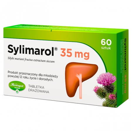 Sylimarol 35 mg 60 tabletek drażowanych / Wątroba