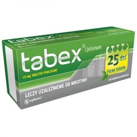 Tabex 100 tabletek powlekanych