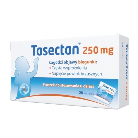 Tasectan 250 mg saszetki na biegunkę dla dzieci, 20 szt.