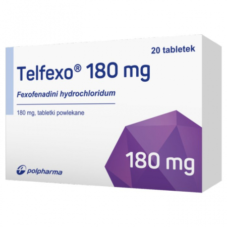 Telfexo 180 mg 20 tabletek powlekanych