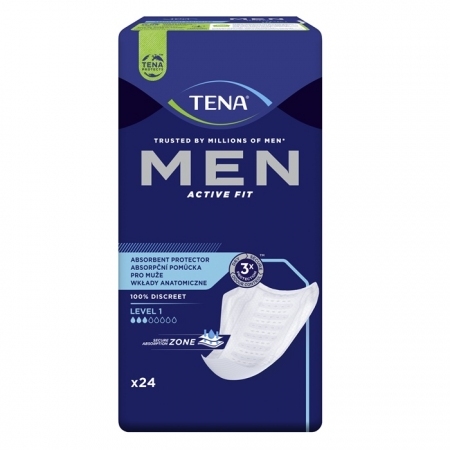 TENA Men Active Fit Level 1 Wkłady anatomiczne 24 szt.