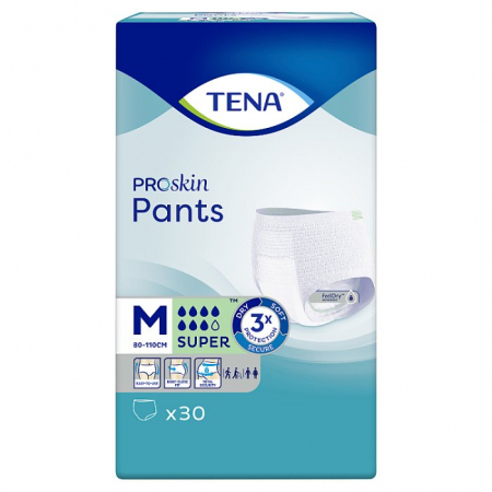 TENA Pants ProSkin Super M Majtki chłonne 30 sztuk